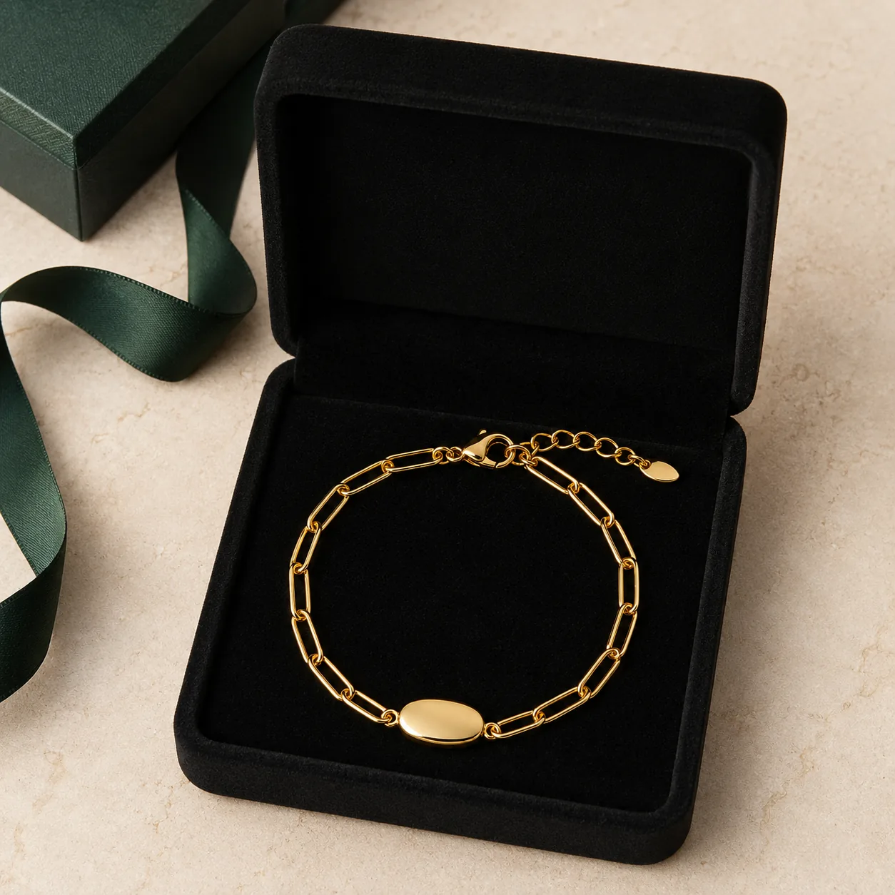 Modern simplicity, finished in warm gold tones